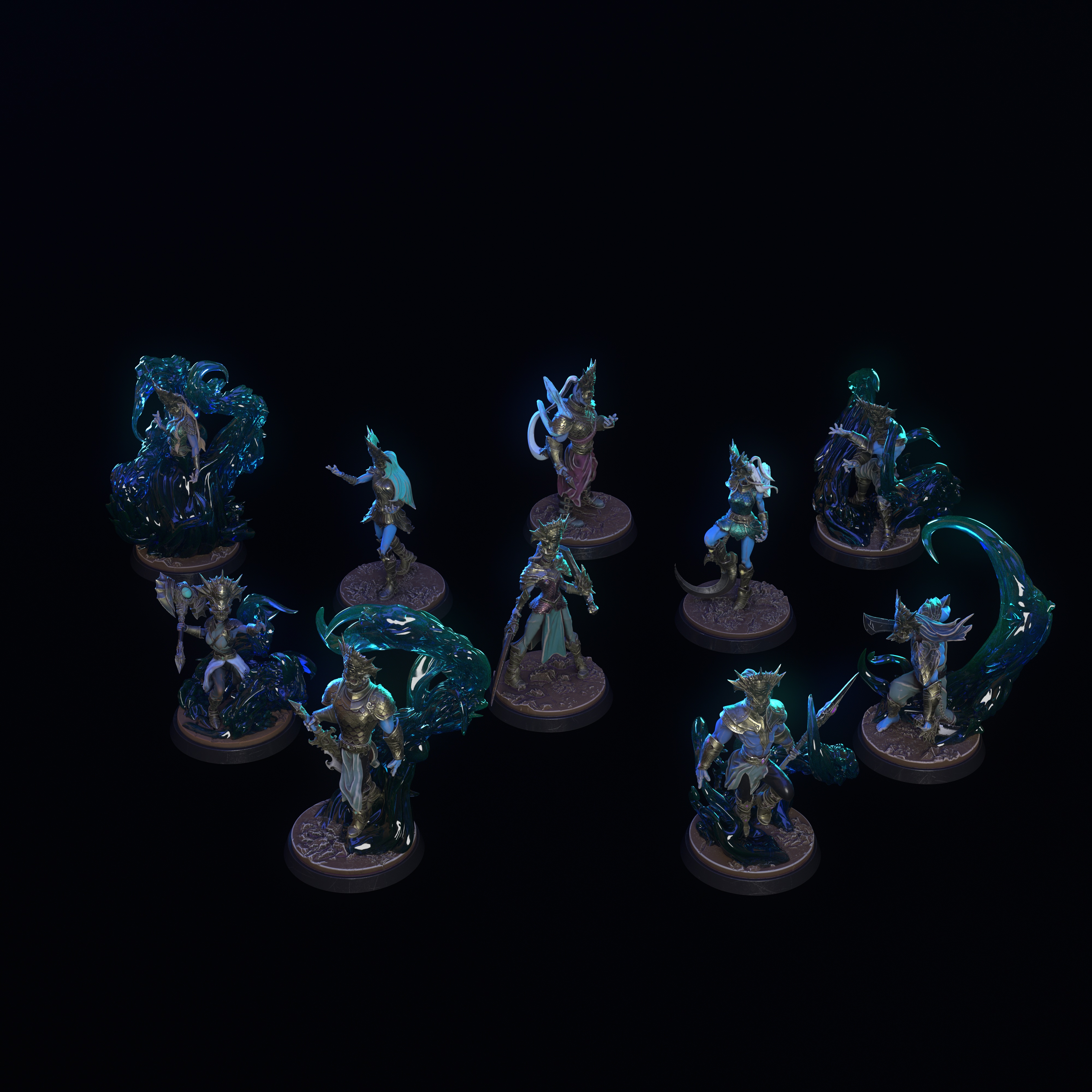 Water Djinns — elemental spirits of the deep